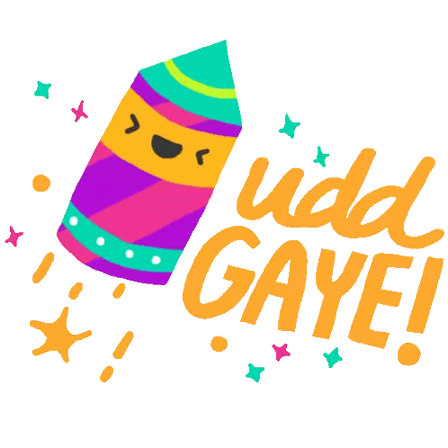 Colorful Firework with Add Gaye
