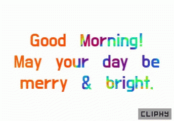 Colorful Good Morning Greeting Card GIF