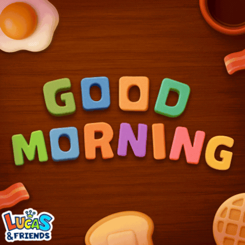 Colorful Good Morning Sign