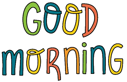 Colorful Good Morning Sign