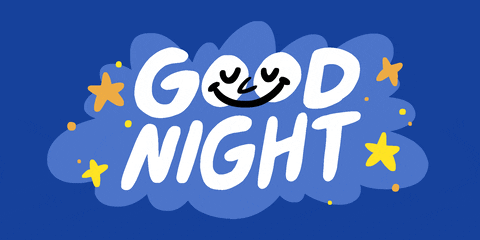 Colorful Good Night GIF
