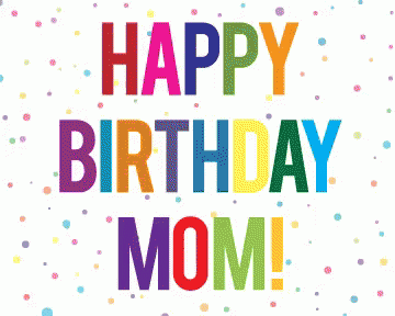 Colorful Happy Birthday Mom Sign
