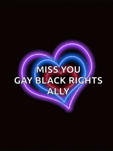Colorful Heart Miss You Gay Black Rights Ally
