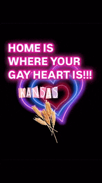 Colorful Heart Saying Home Is Where Your Gay Heart Is Kansas