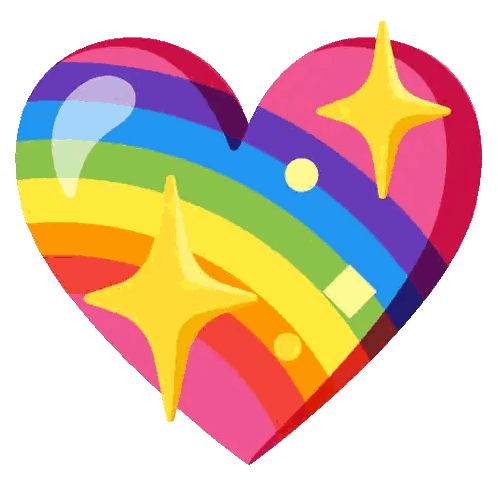 Colorful Heart With Rainbow