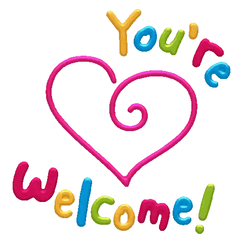 Colorful Heart You Are Welcome