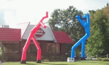 Colorful Inflatable Tube Men Sporadic Waving GIF