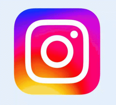Colorful Instagram Icon With White Circle GIF
