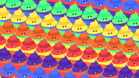 Colorful Its Poop Again GIF