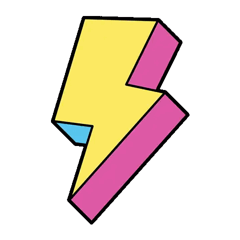 Colorful Lightning Bolt