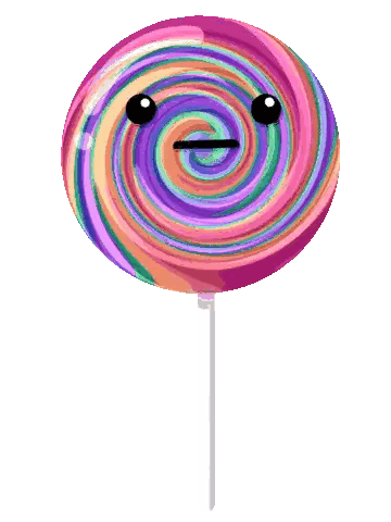 Colorful Lollipop With Face