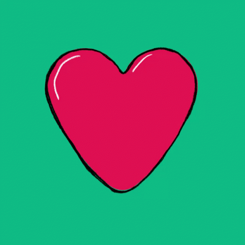Colorful Melted Animated Heart GIF