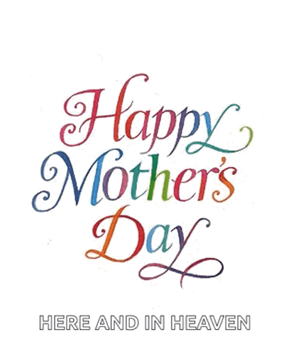 Colorful Mother's Day Card with Hearts