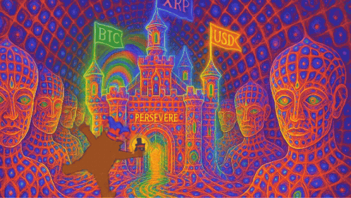 Colorful Painting With Word Persevere GIF