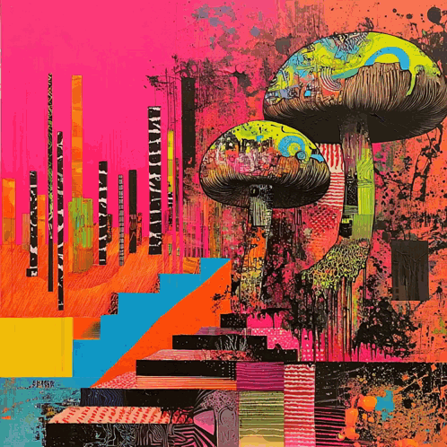 Colorful Painting With Word Spisk GIF