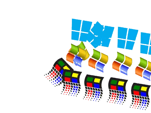 Colorful Pattern of Windows Icons
