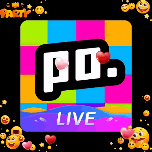 Colorful PD Live App With Hearts and Smileys