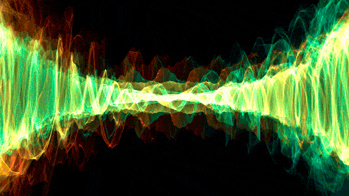 Colorful Radioactive Energy Waves GIF