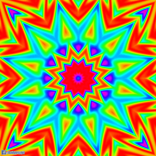 Colorful Rainbow Looping Pattern GIF