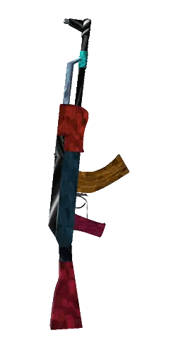 Colorful Rifle Cartoon