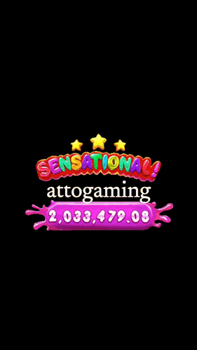 Colorful Sensational Attogaming Logo 2.033,479,08
