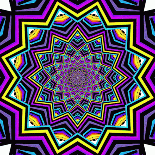 Colorful Shape Loop Optic GIF