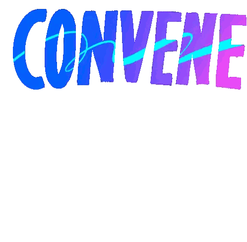 Colorful Sign Says Convene and Convict