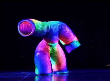 Colorful Slinky Dance GIF