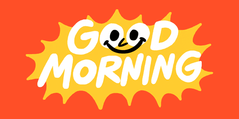 Colorful Smiley Good Morning GIF