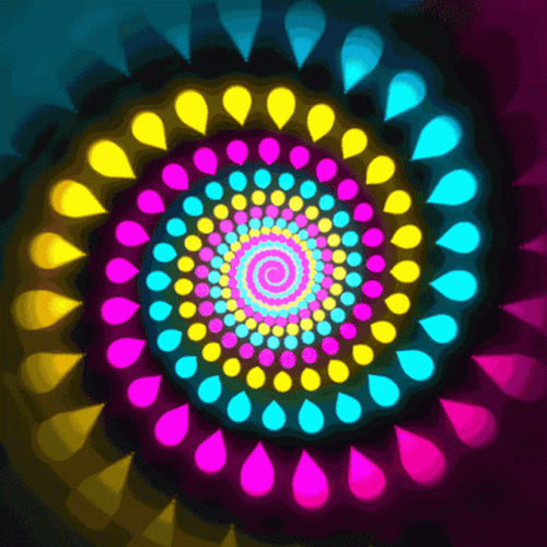 Colorful Cute Rainbow Spiral Loop GIF GIFDB