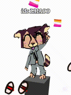 Colorful Striped Background With Idc Lmaoo GIF