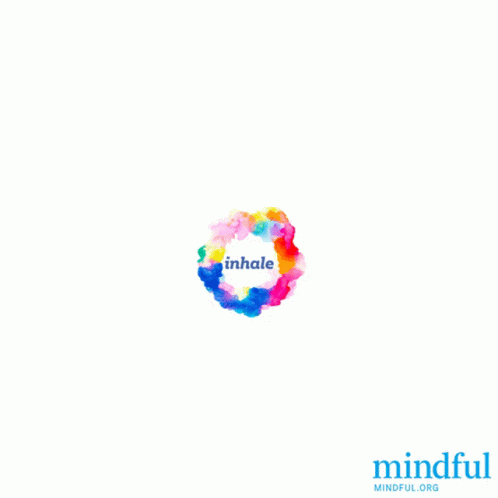 Colorful Watercolor Circle Exhale GIF