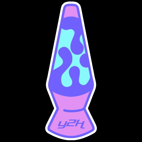 Colorful Y2k Neon Lava Lamp GIF