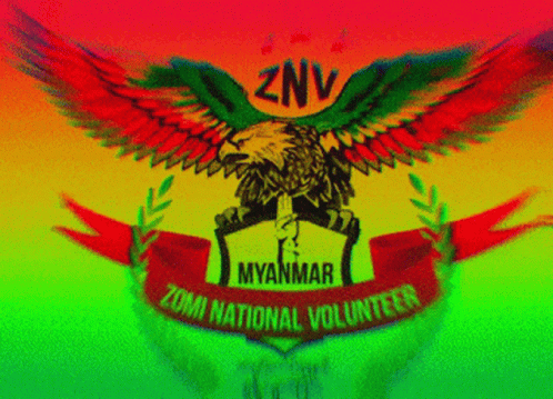 Colorful ZNV Myanmar Zomi National Volunteers Logo