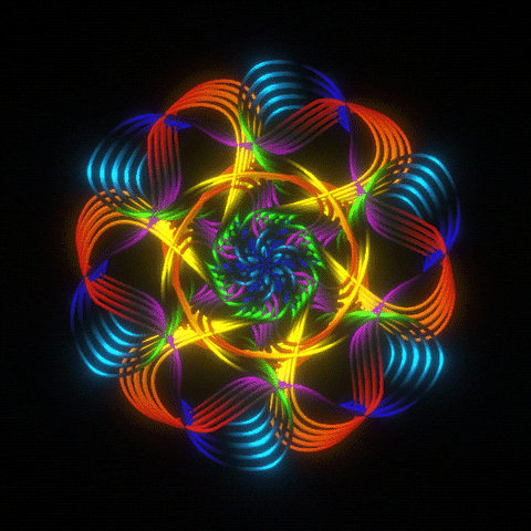Colors In Motion Graphics Kaleidoscope GIF