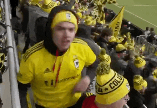 Columbus Crew Fans All Out Support GIF