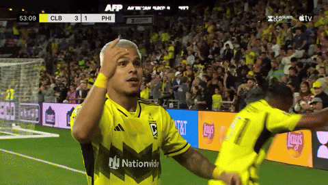 Columbus Crew Spider Web Finger Sign GIF