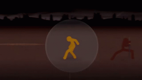 Combat Gods Getting Away From Attack GIF