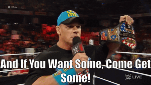 Come And Take It Cocky John Cena GIF