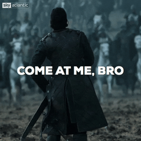 Come At Me Jon Snow Game Of Thrones GIF