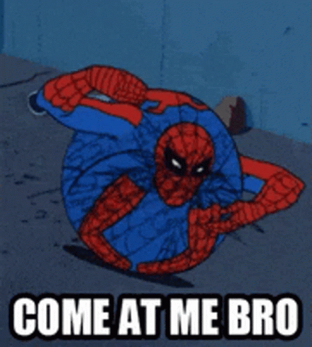 Come At Me Spooderman GIF