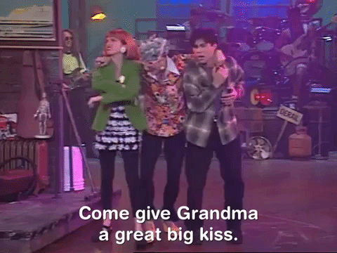 Come Give Grandma A Great Big Kiss GIF