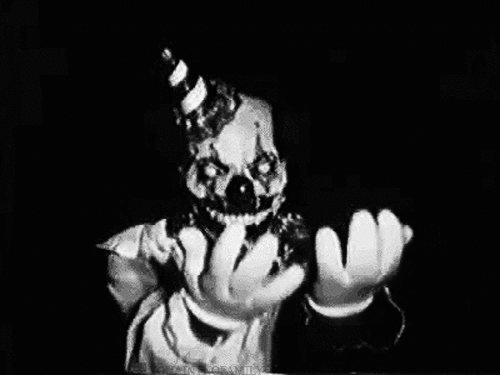 Come Here Scary Clown GIF