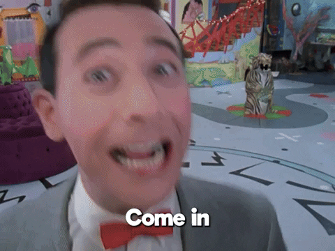 Come In Pee Wee Herman Dance GIF