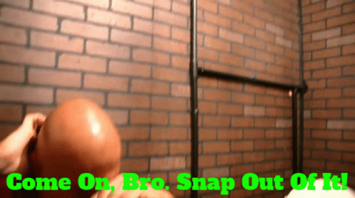Come On Bro Snap Out Of It GIF