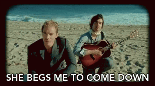 Come On Down Tom Higgenson Music Video GIF