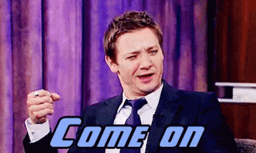 Come On Down Jeremy Renner Enticing GIF