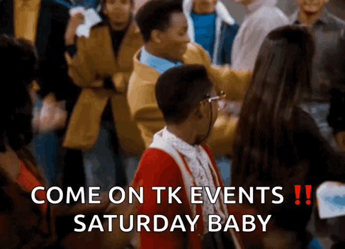 Come On Tk Events Steve Urkel Saturday Baby GIF
