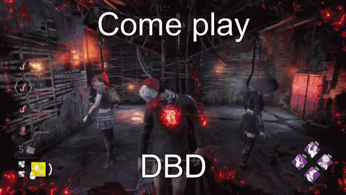 Come Play Dbd Video Game Screen