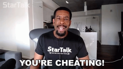 Comedian Chuck Nice You're Cheating GIF